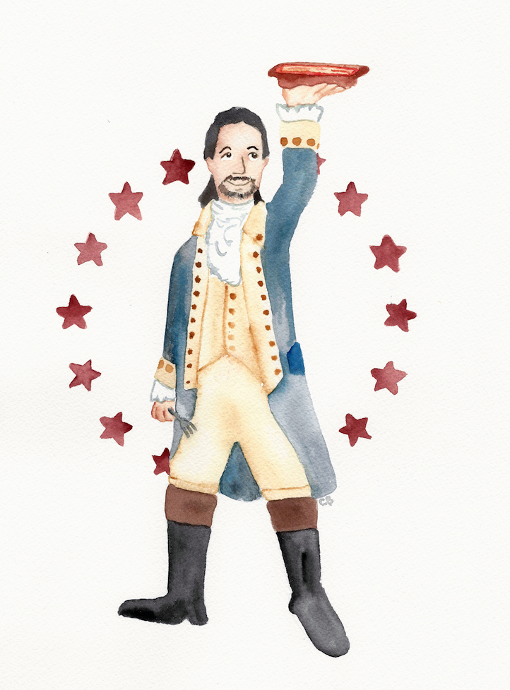 A Hamilton-Inspired Thanksgiving - Illustration for The Kitchn by Casey Barber/Good Food Stories LLC