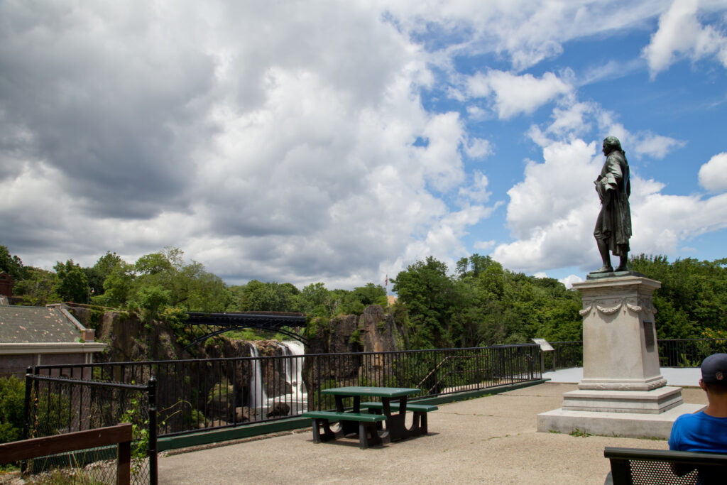 Alexander Hamilton statue at Paterson Great Falls National Historical Park