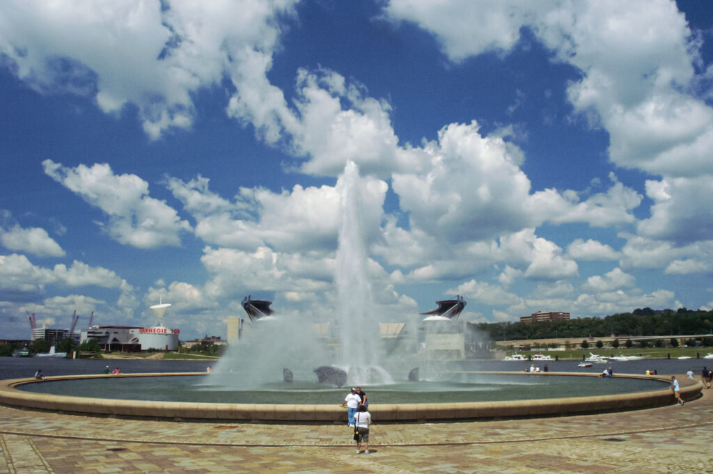 Point State Park fountain in Pittsburgh, PA