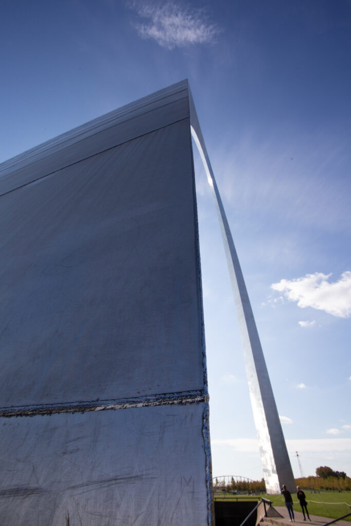 corner of the Gateway Arch