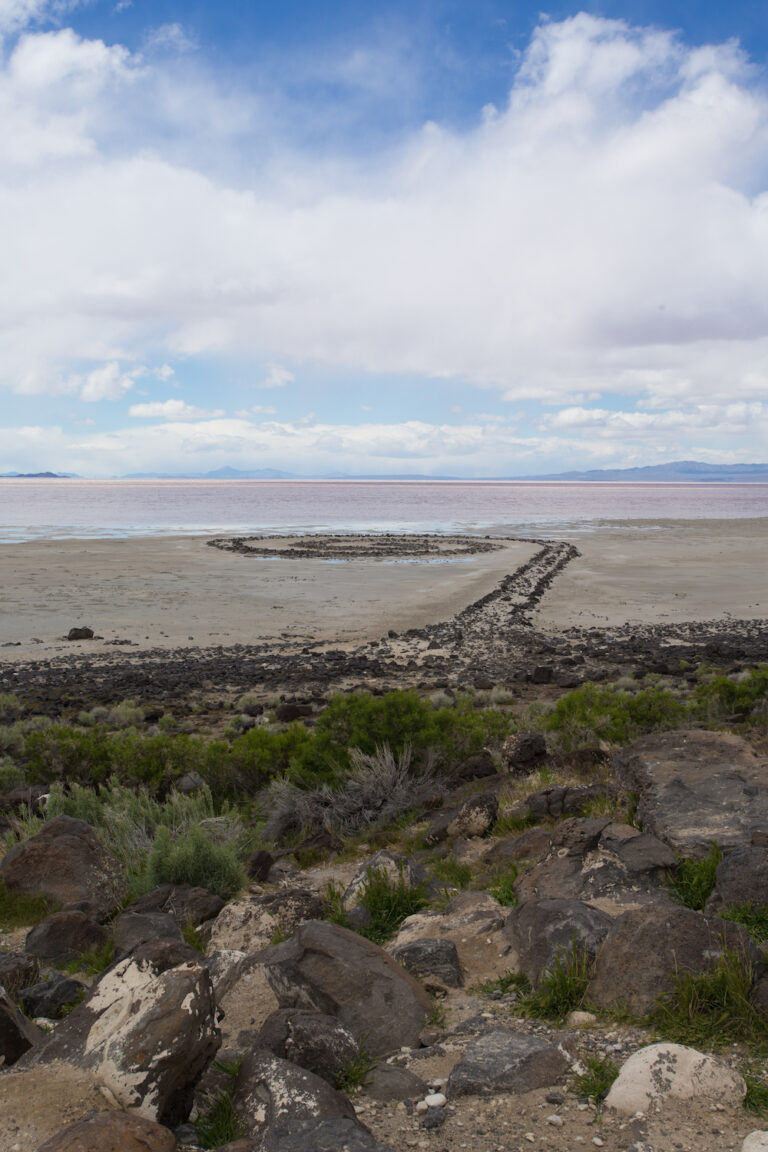 Robert Smithson's Spiral Jetty at Great Salt Lake, Utah