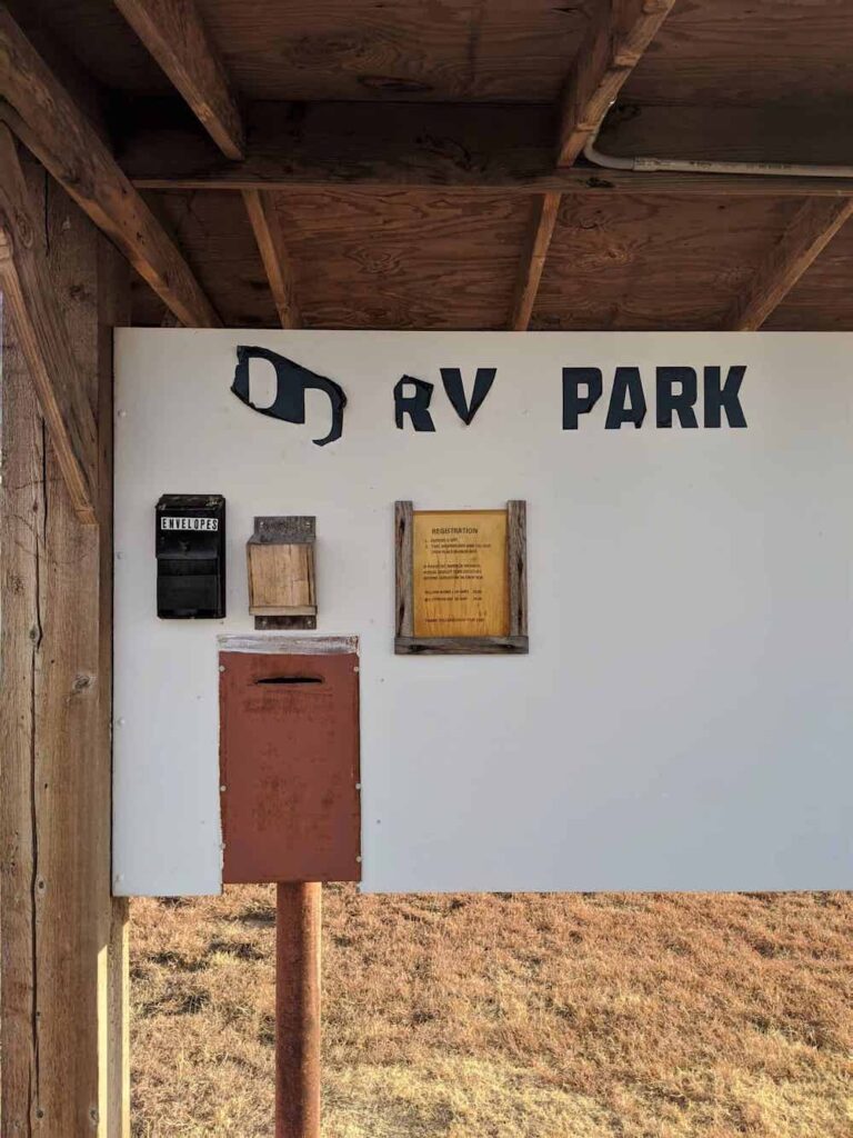 Double D RV Park in Texola, Oklahoma