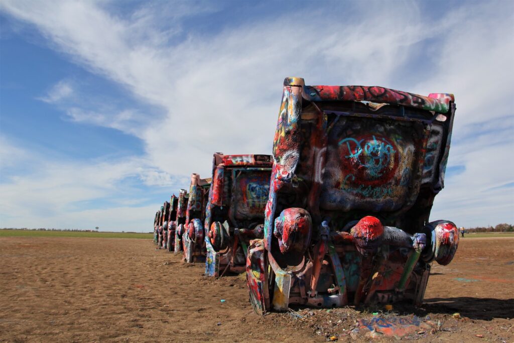 Cadillac Ranch in Amarillo, Texas