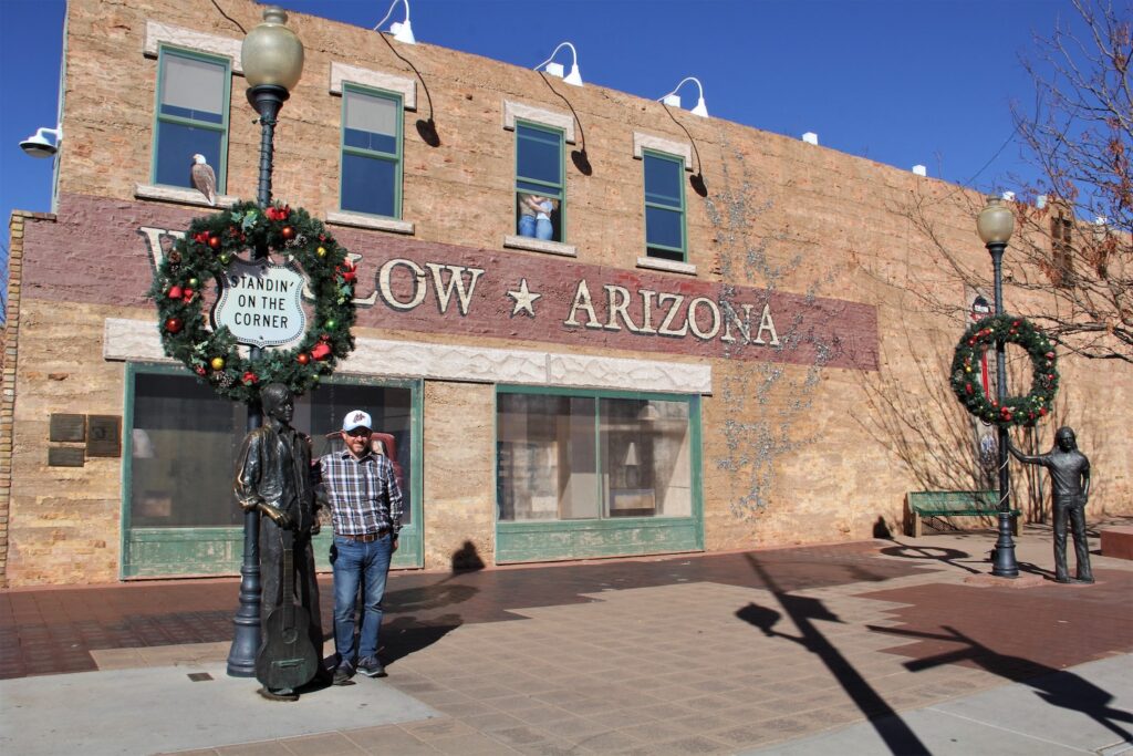 standing on the corner in Winslow, Arizona