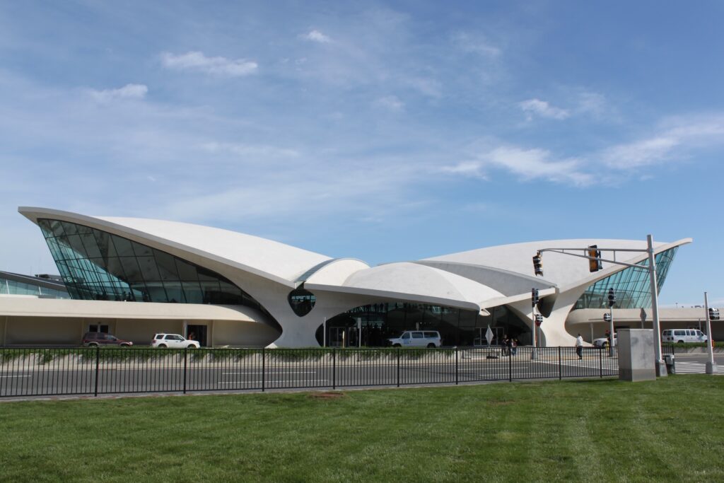 exterior of the TWA Flight Center at JFK Airport