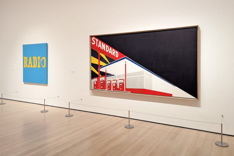 Ed Ruscha's painting Standard Station, Amarillo, Texas