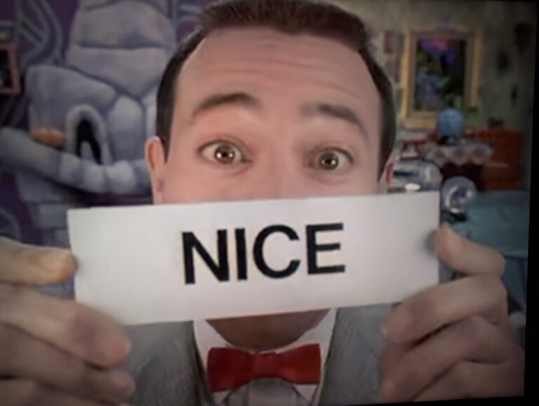 Word of the day is NICE on Pee-wee's Playhouse