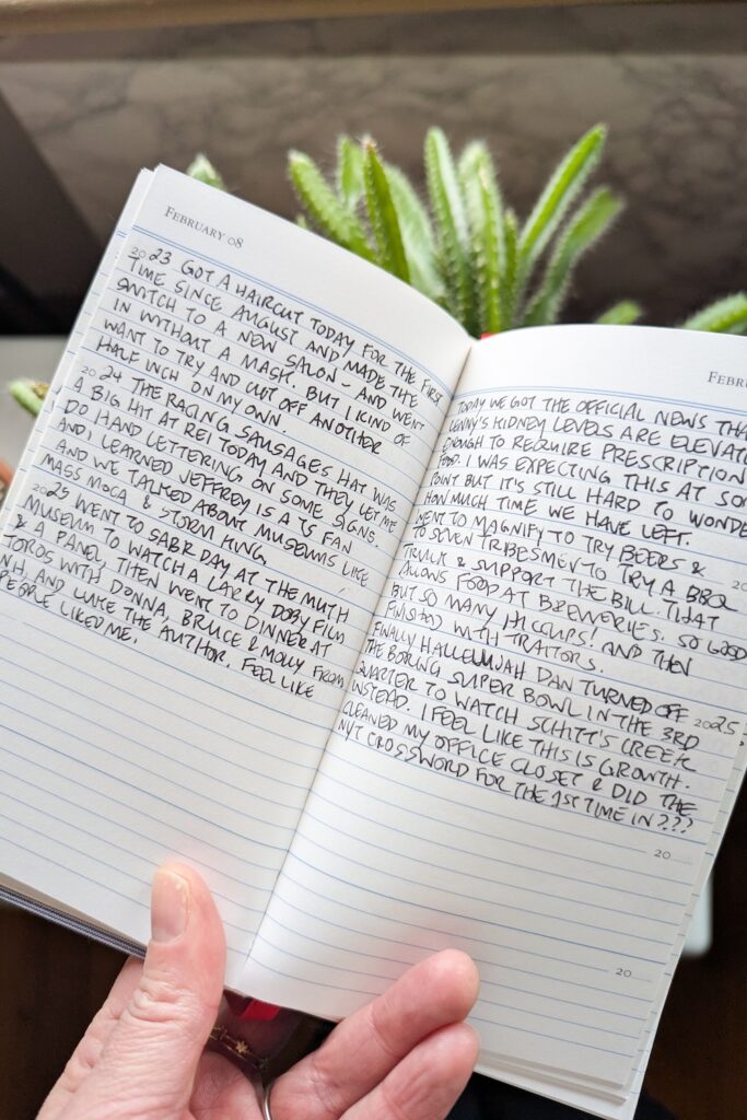 pages from a five-year diary
