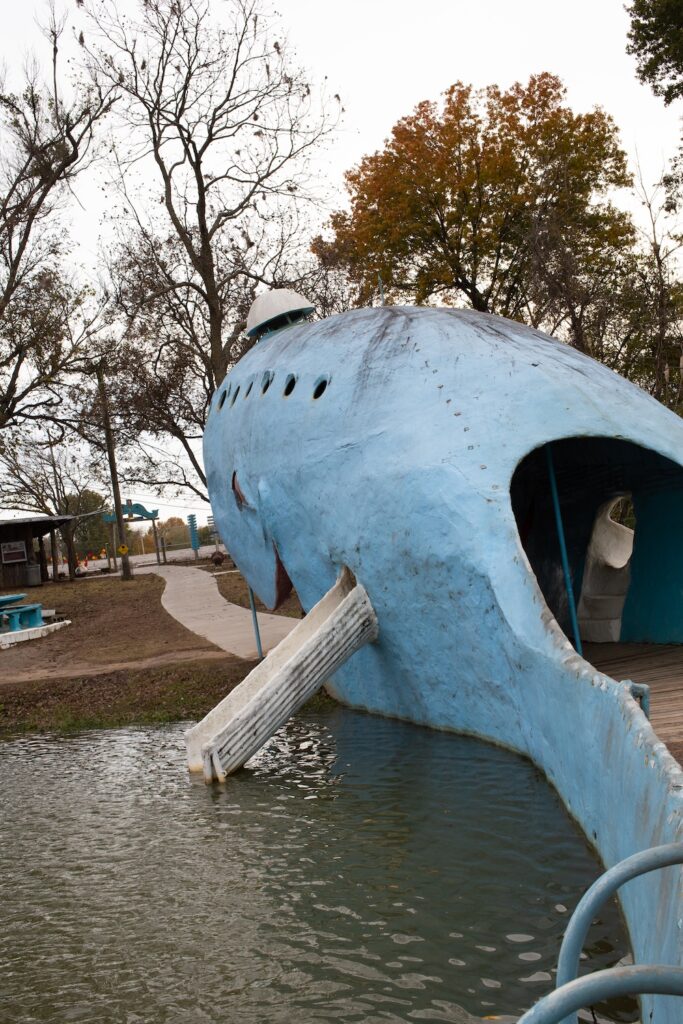 waterslide at The Blue Whale of Catoosa, Oklahoma