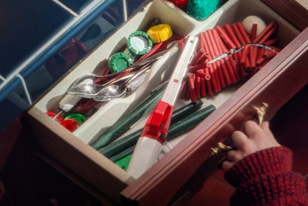 kitchen junk drawer in Home Alone