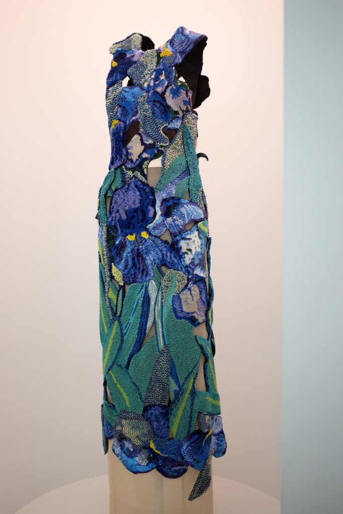 Margiela dress inspired by Van Gogh's Irises