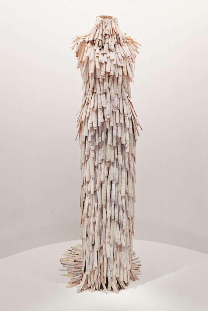 Alexander McQueen razor clamshell dress