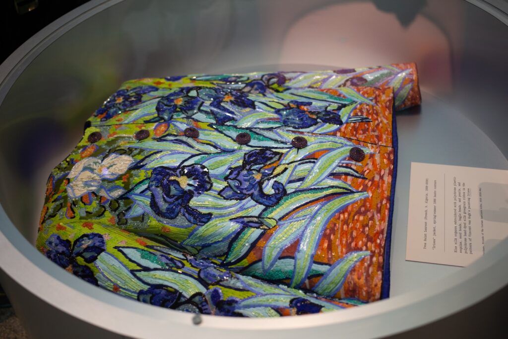 YSL jacket inspired by Van Gogh's Irises