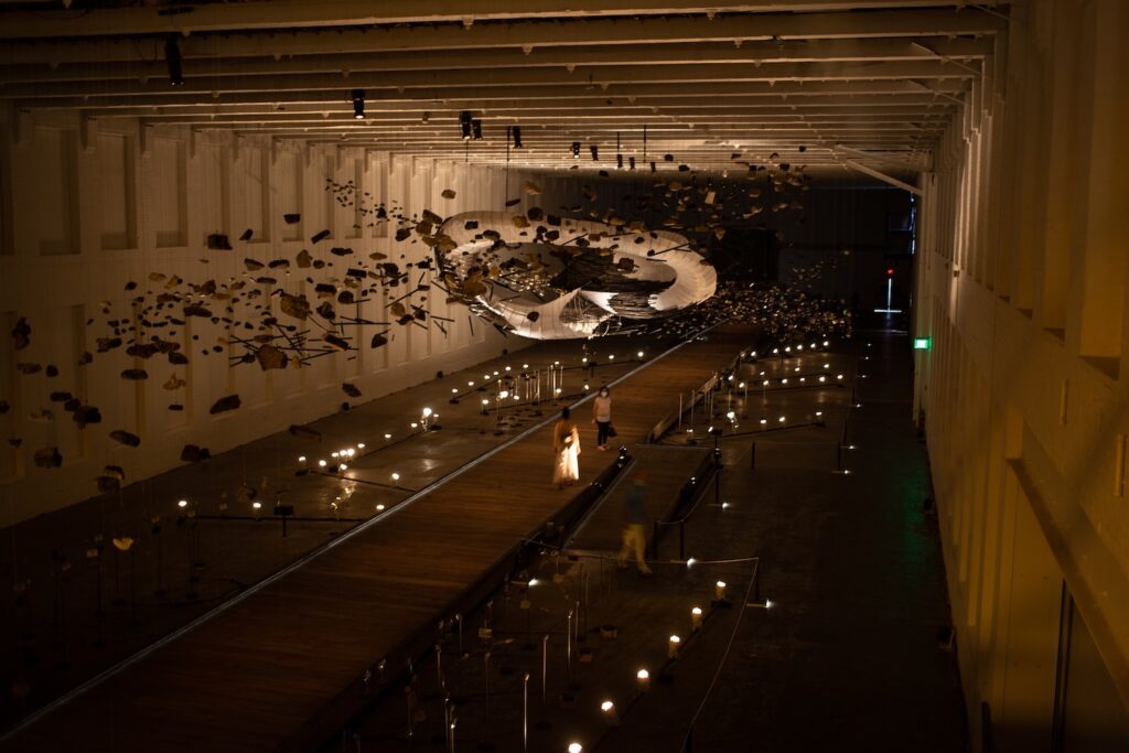 Glenn Kaino art installation at MASS MoCA