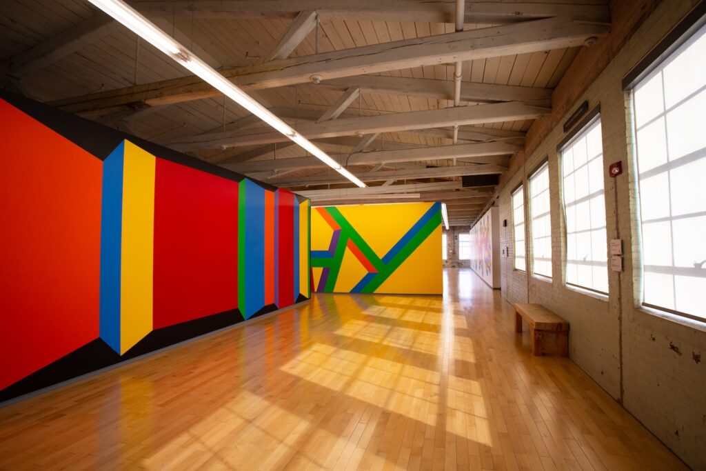 Sol Lewitt installation at MASS MoCA