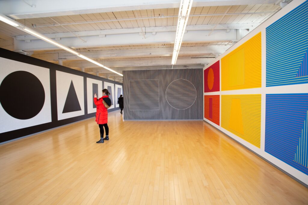 Sol Lewitt installation at MASS MoCA